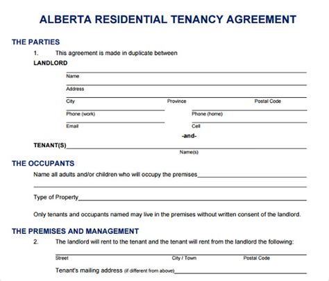 Most commonly due to unpaid rent. . Rental agreement form alberta